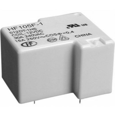 Relais pour circuits imprimés 240 V AC 20 A, 1 inverseur HF105F-1/240AT-1ZST