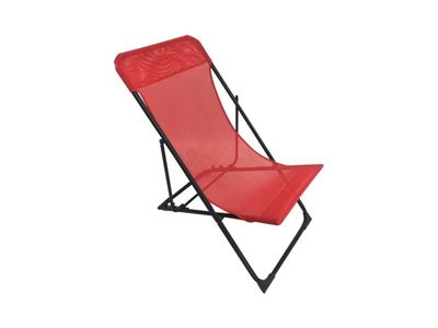 Relax De Jardin En Acier Biganos Rouge Cherry