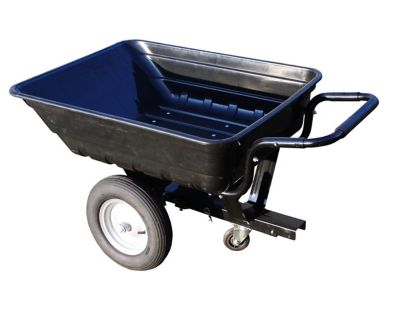 Remorque de jardinage noire roue pneumatique charge maximale 200 kg XBIPCT200B