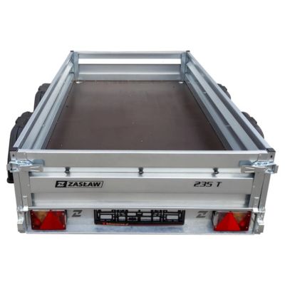 Remorque double essieu acier 235 cm ridelles ouvrantes 235T | Castorama