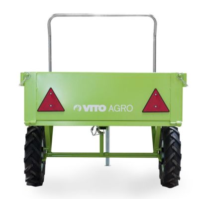 Remorque pour motoculteur 7 CV VITO 2 Roues Siège Frein à pied Charge 325 kg max