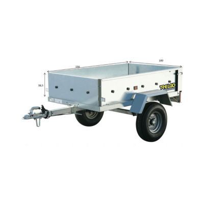 Remorque Trelgo PA 500 156 x 100 x h.38.5 cm 407kg