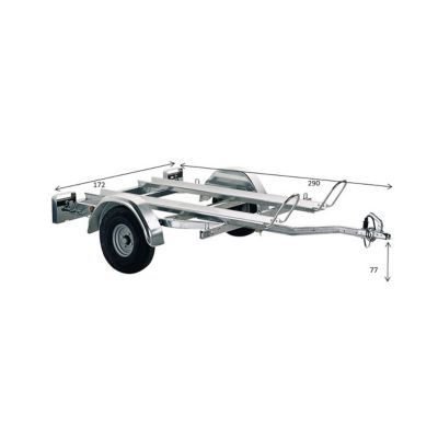 Remorque Trigano Duo PM 13 290 x 172 x 77 cm 386kg