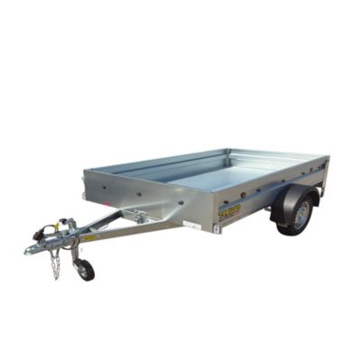Remorque Trigano NLC 2313, flèche rabattable + roue de jockey 500kg, essieu 750 kg