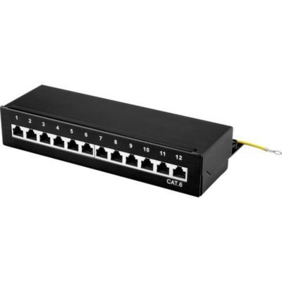 Renkforce boîtier de brassage 12 ports CAT 6, 1U | Castorama