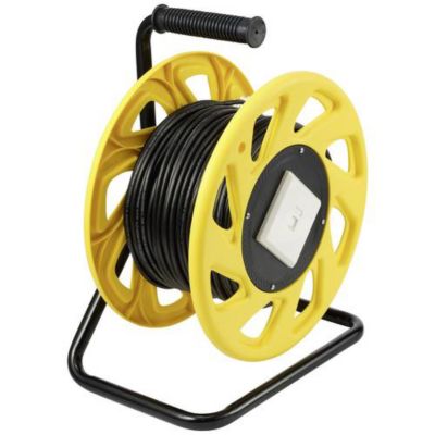 Renkforce enrouleur de câble réseau RJ45 CAT 6a S/FTP 60 m - gaine PUR ...