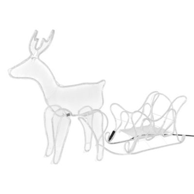 Renne décoration Noël guirlande lumineuse blanc chaud pour extérieur/intérieur