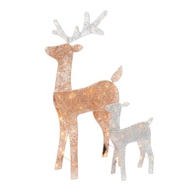 Rennes lumineux blanc chaud intérieur/extérieur (x 2)