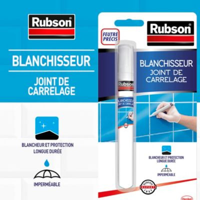 Rénov joint de carrelage Rubson feutre blanc 7ml