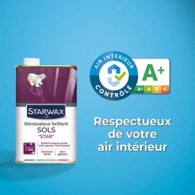 Rénovateur brillant Star longue durée tous sols intérieurs Starwax 1L