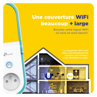 Répéteur WiFi AC1200 avec prise intégrée TP-Link