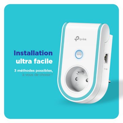 Répéteur WiFi AC1200 avec prise intégrée TP-Link