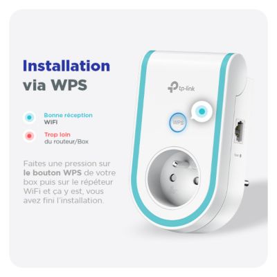 Répéteur WiFi AC1200 avec prise intégrée TP-Link