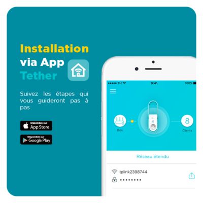 Répéteur WiFi AC1200 avec prise intégrée TP-Link