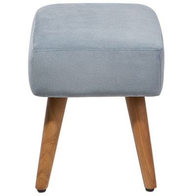Repose-pied TAKOMA Velours Gris