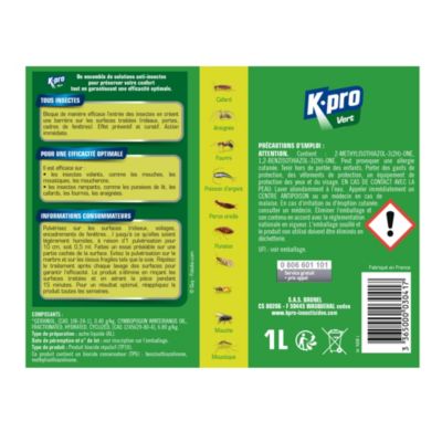 Repouss'insectes barrière contre volants et rampants Kapo vert 1L