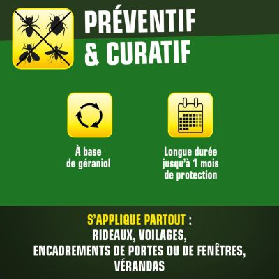 Repouss'insectes barrière contre volants et rampants Kapo vert 1L