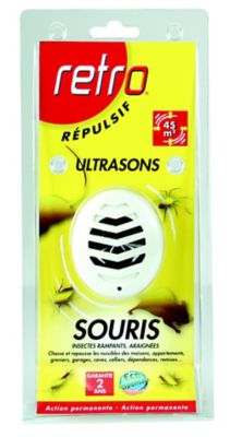 Répulsif à ultrasons souris et rampants Rétro