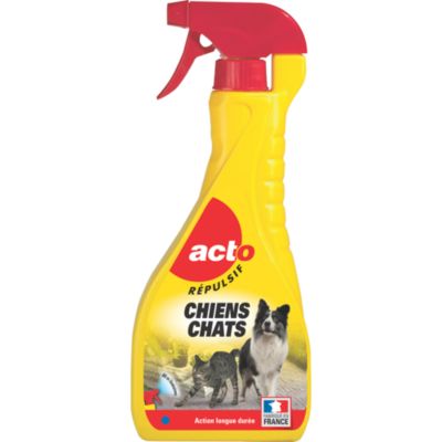 Répulsif chien et chat parfum moutarde 600ml Acto