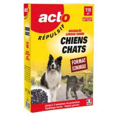 Répulsif chiens et chats Acto 1kg granulés longue durée