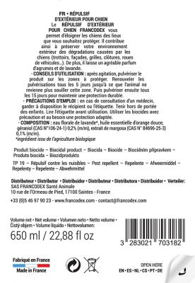 Repulsif Exterieur Pour Chien 650ml Castorama