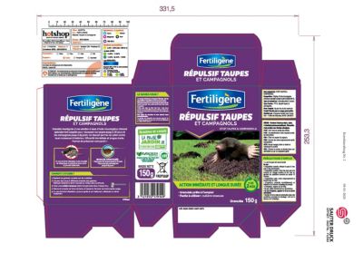Répulsif taupe Fertiligène granulés prêts à l'emploi 150g
