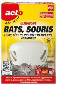 Répulsif ultrasons rats et souris Acto