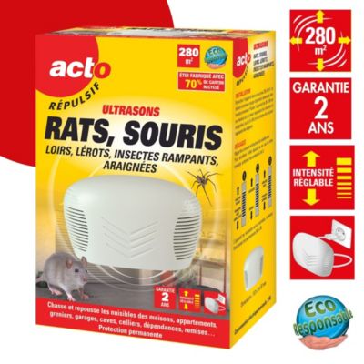 Répulsif ultrasons rats et souris Acto