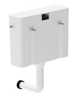 Réservoir WC 7.5L semi-bas simple touche, Siamp Tosca