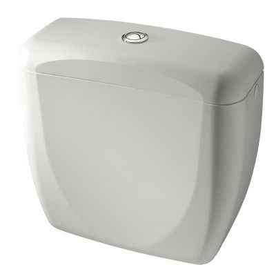 Cuvette De Toilette Blanche Faite Maison Avec Réservoir Et Couvercle