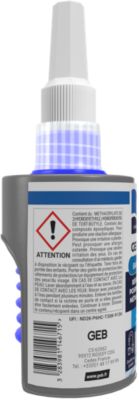 Résine d’étanchéité anaérobie au PTFE pour raccords filetés métalliques GEB 75 ml