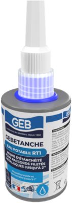 Résine d’étanchéité anaérobie au PTFE pour raccords filetés métalliques GEB 75 ml
