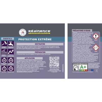 Résine de finition zone humide mate Résinence béton minéral 300ml