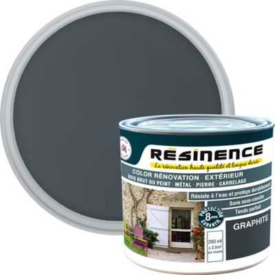 Résine de rénovation extérieur multi-support graphite satin Résine extérieur nce 0,25L