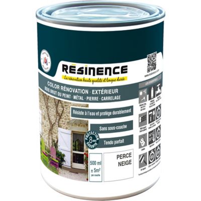 Résine de rénovation extérieur multi-support perce neige satin Résine extérieur nce 0,5L