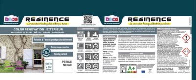 Résine de rénovation extérieur multi-support perce neige satin Résine extérieur nce 0,5L