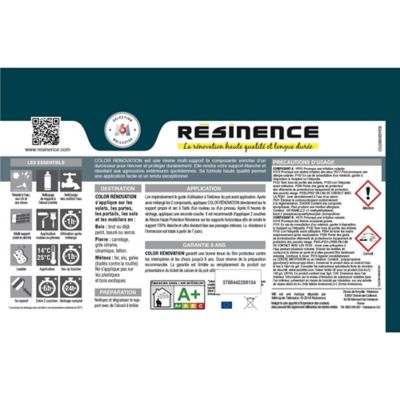 Résine de rénovation extérieur multi-support perce neige satin Résine extérieur nce 0,5L