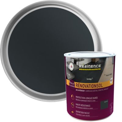 Résine de rénovation sol bi composante époxy Résinence graphite 2L