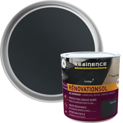 Résine de rénovation sol bi composante époxy Résinence graphite 300mL
