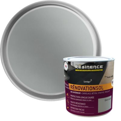 Résine de rénovation sol bi composante époxy Résinence gris clair 300ml