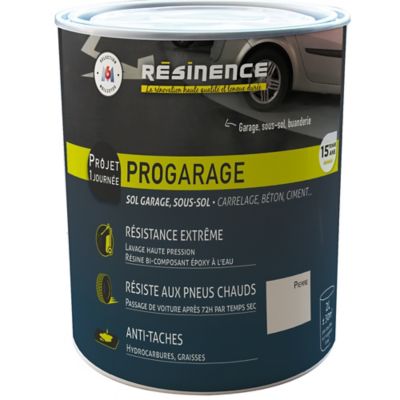 Résine de rénovation sol pro Résinence garage pierre 2L