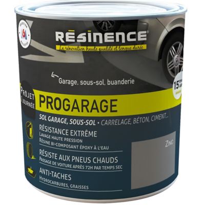 Résine de rénovation sol pro Résinence garage zinc 300ml