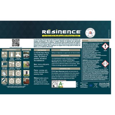 Résine extérieur haute protection Résine extérieur nce mat 0,5L