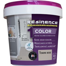 Résine multi-supports Résinence Color tendre beige 500ml