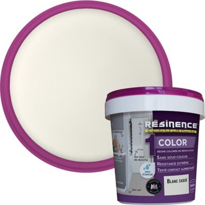 Résine multisupports Résinence Color blanc cassé satin 250ml