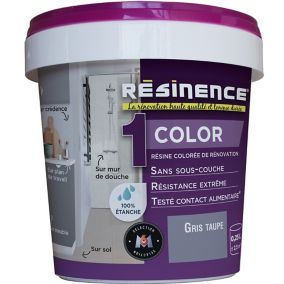 Résine multisupports Résinence Color gris taupe satin 0,25L