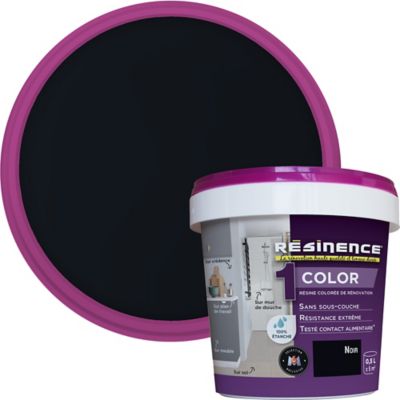 Résine multisupports Résinence Color noir satin 500ml