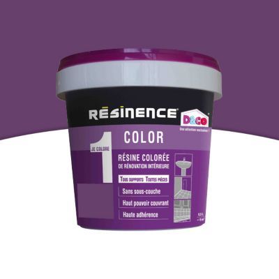 Résine multisupports Resinence Color prune satin 0,5L