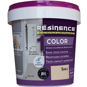 Résine multisupports Résinence Color sable satin 0,25L