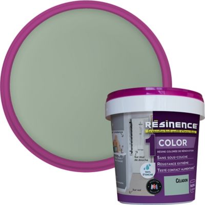 Résine multisupports Résinence Color satin Celadon 250ml